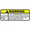 TCV Adaptation Warning Label Decal / Sticker 01