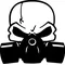 Gas Mask Skull Decal / Sticker 01