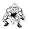 Wrestling Gamecocks Mascot Decal / Sticker 3