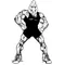 Wrestling Gamecocks Mascot Decal / Sticker 4
