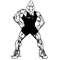 Wrestling Gamecocks Mascot Decal / Sticker 4