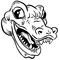 Gators Mascot Head Decal / Sticker 1