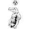 Soccer Gators Mascot Decal / Sticker 3