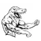Weightlifting Gators Mascot Decal / Sticker 3