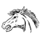 Horse Mascot Head Decal / Sticker 3