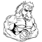 Basketball Horse Mascot Decal / Sticker 4