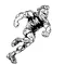Track and Field Knights Mascot Decal / Sticker 2