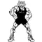 Wrestling Leopards Mascot Decal / Sticker 3