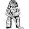 Hockey Lions Mascot Decal / Sticker 2