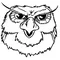 Owls Mascot Decal / Sticker 2