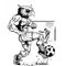 Soccer Owls Mascot Decal / Sticker 1