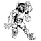 Basketball Pirates Mascot Decal / Sticker 2