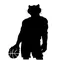 Basketball Cougars / Panthers Mascot Decal / Sticker 2