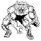 Wrestling Cougars / Panthers Mascot Decal / Sticker 1