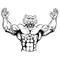 Weightlifting Cougars / Panthers Mascot Decal / Sticker 1