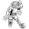 Basketball Rams Mascot Decal / Sticker 2