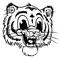 Tigers Mascot Decal / Sticker 1