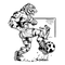 Soccer Tigers Mascot Decal / Sticker 1