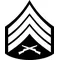 USMC Sergeant Chevron Decal / Sticker 03