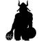 Basketball Vikings Mascot Decal / Sticker 1