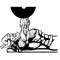 Weightlifting Vikings Mascot Decal / Sticker 3