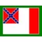 Third (3rd) Confederate Flag Decal / Sticker 38