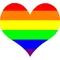 Rainbow Heart Decal / Sticker 02