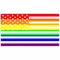 Rainbow American Flag Decal / Sticker 26