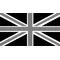 Great Britain Union Jack Flag Black and White Decal / Sticker 04