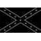 Black and Gray Confederate Flag Decal / Sticker 26