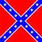 Square Rebel / Confederate Flag Decal / Sticker 28