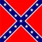 Square Rebel / Confederate Flag Decal / Sticker 29