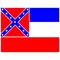 Mississippi Flag Decal / Sticker 02