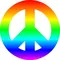 Rainbow Peace Decal / Sticker 01