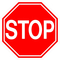 Stop Sign Decal / Sticker 01FC