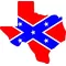 Texas Rebel / Confederate Flag Decal / Sticker 03