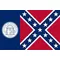Georgia State Flag 1956-2001 Decal / Sticker a