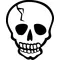 Skull Decal / Sticker 22