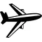 Airplane Decal / Sticker 04