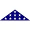 American Burial Flag Decal / Sticker 45