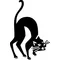 Scary Cat Decal / Sticker 07