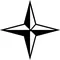 Christian Cross / Star Decal / Sticker 55