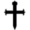 Christian Cross Decal / Sticker 64