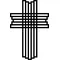 Christian Cross Decal / Sticker 75