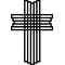 Christian Cross Decal / Sticker 75