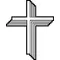 Christian Cross Decal / Sticker 86