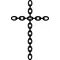 Chain Cross Decal / Sticker 91