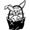 Easter Bunny Decal / Sticker 01