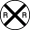 Railroad Crossing Decal / Sticker 08