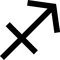 Sagittarius Zodiac Symbol Decal / Sticker 01